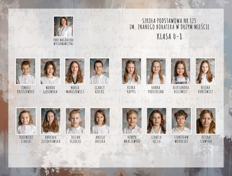 sesja szkolna na zakończenie roku